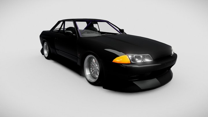 Nissan Skyline R-32 (Tuned) V2 3D Model