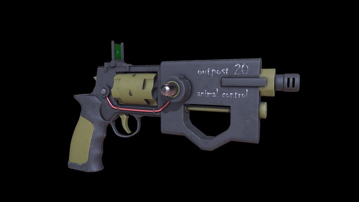 Tranquilizing Revolver - Exam - GAP 3D Model