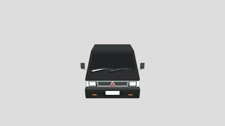 L300 Kei Japanese Pickup Truck 3D Model