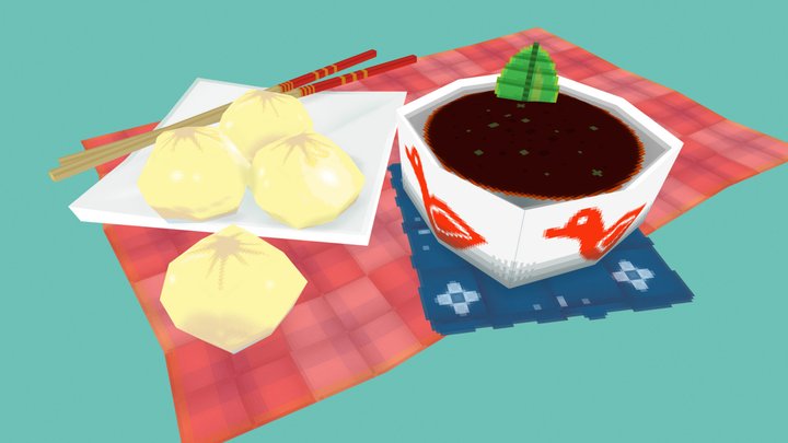 Dumplings 3D Model