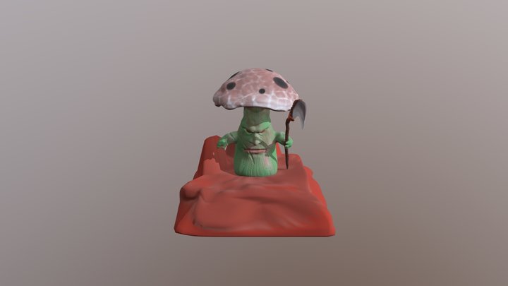 Captain Mushroom 3D Model