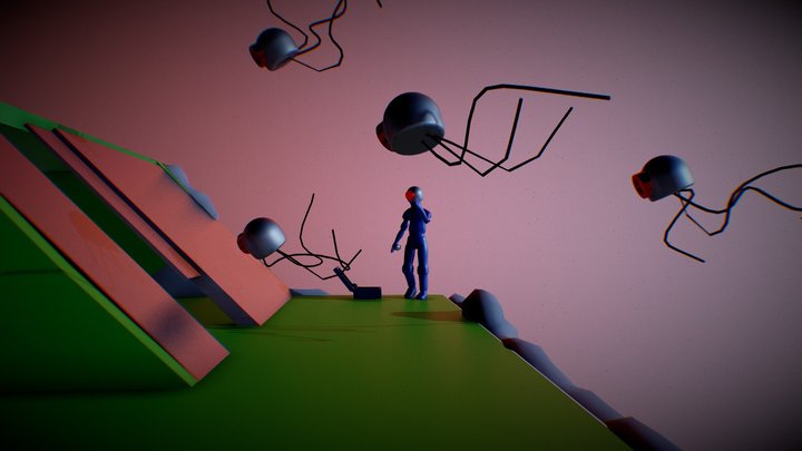 Boceto Diorama 3D 3D Model
