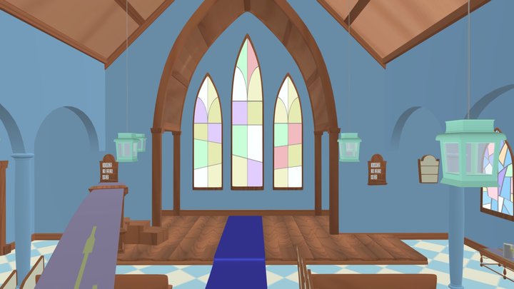 St. Bart's Church - Download Free 3D model by 321_Blender (ON BREAK)  [73f3f09] - Sketchfab