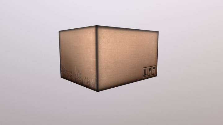 Caja Carton 3D Model