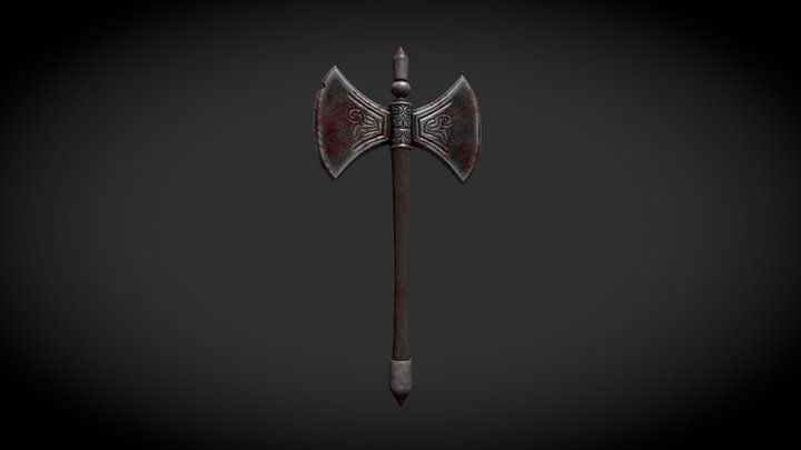 Battle Axe 3D Model