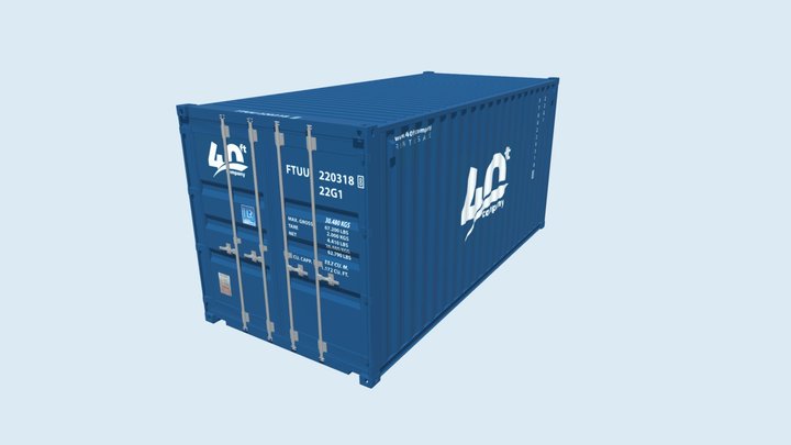 Container 20’DC 3D Model