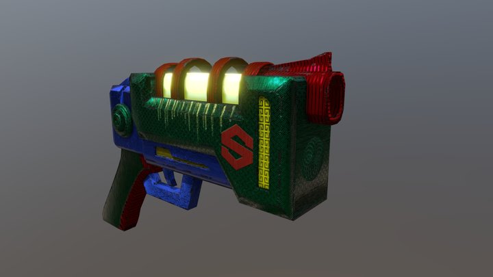 Arma Colorida da Substance 3D Model