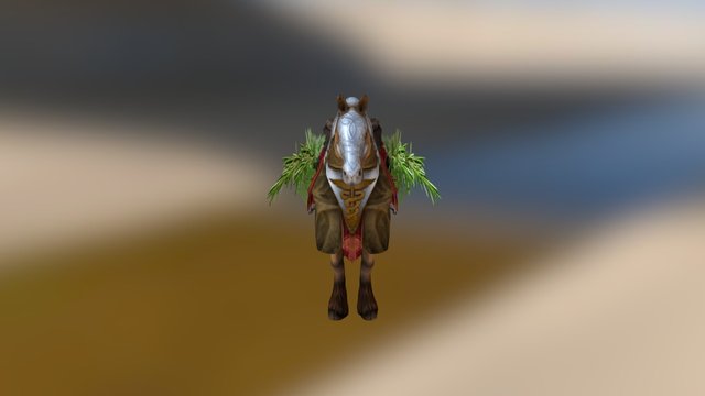 Monk_Horse 3D Model