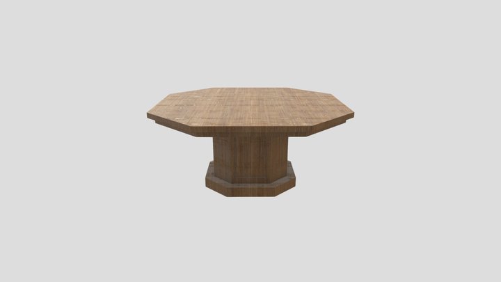 Octagon Table (No design) 3D Model
