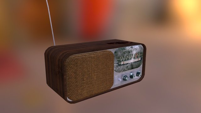 70's Radio 3D Model