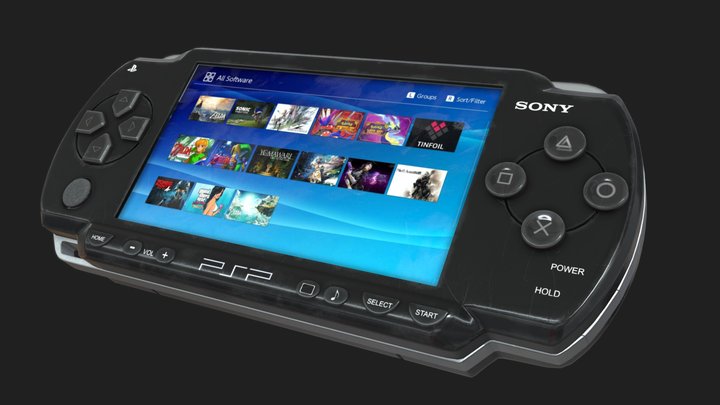 PSP - PlayStation Portable 3D Model