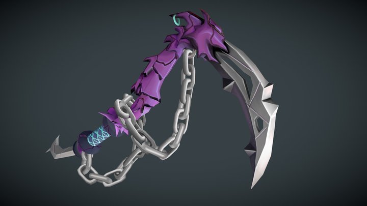 Stylized Climbing Axe 3D Model