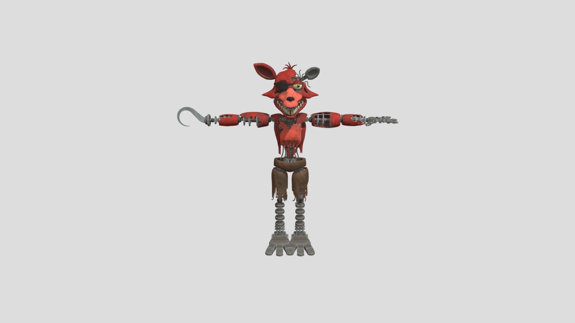 Five Nights At Freddy's - Withered Foxy - Download Free 3D model by ...