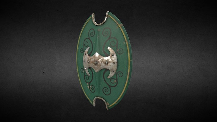 One Day Models:  Celtic Shield 3D Model