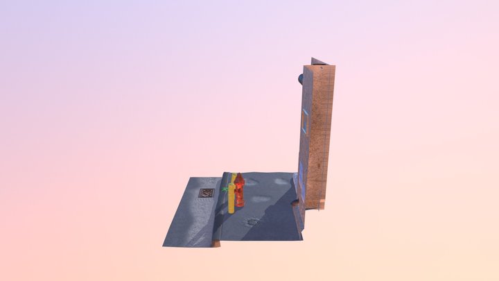 Hydrant Scene 3D Model