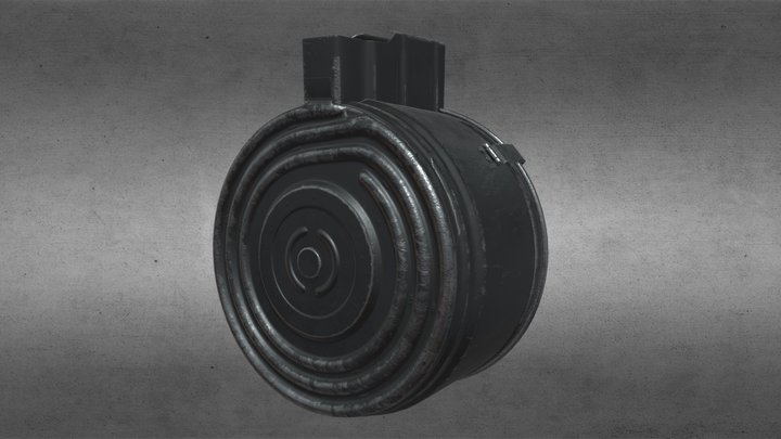 Zastava M76 DrumMagazine 3D Model