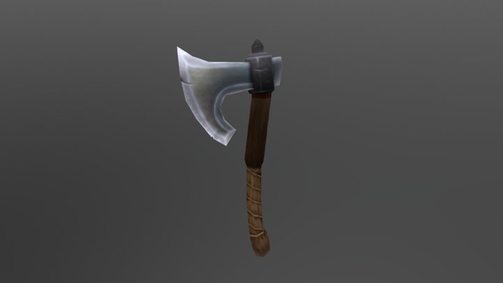 CG Cookie - Texturing Painting an Ax Exercise 3D Model