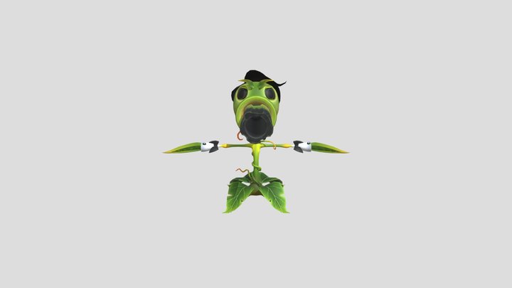 Agent Pea PvZ GW2 (Base For Cursed Pea) 3D Model