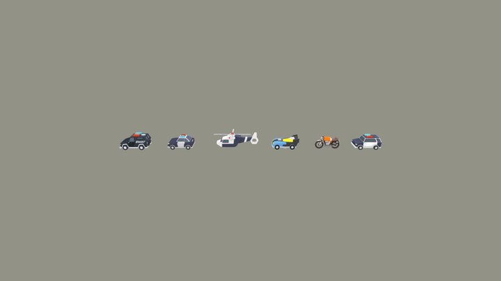 Toy Vehicle - Casual Game Models 3D Model