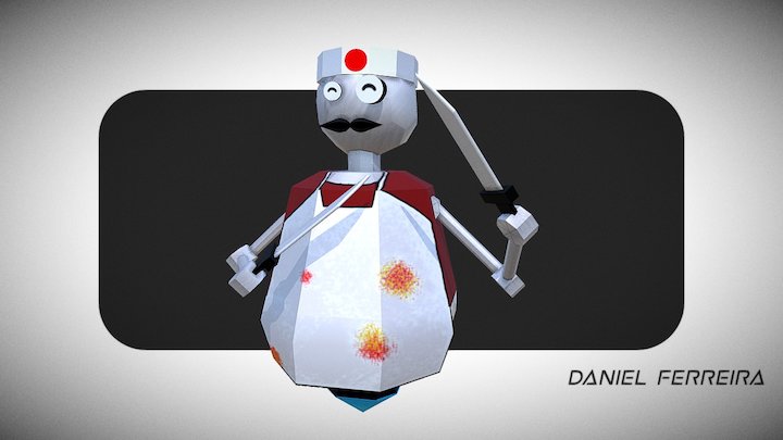Robot Cooker 3D Model