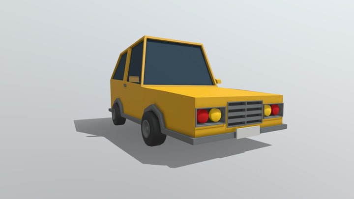 Car Low Poly Style 3D Model