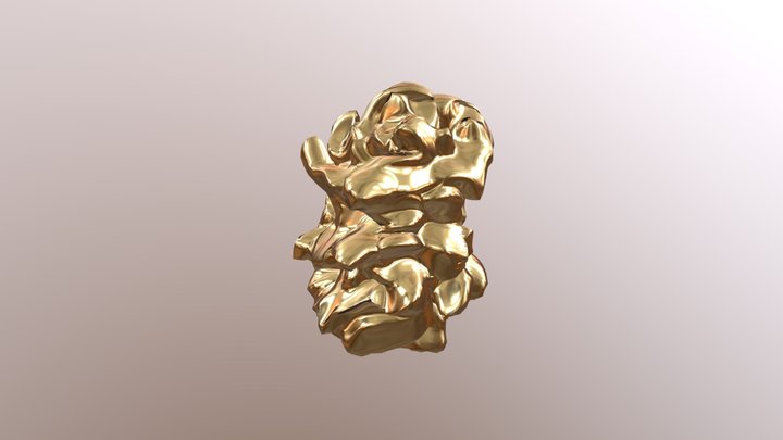 Abstract Gold 3D Model