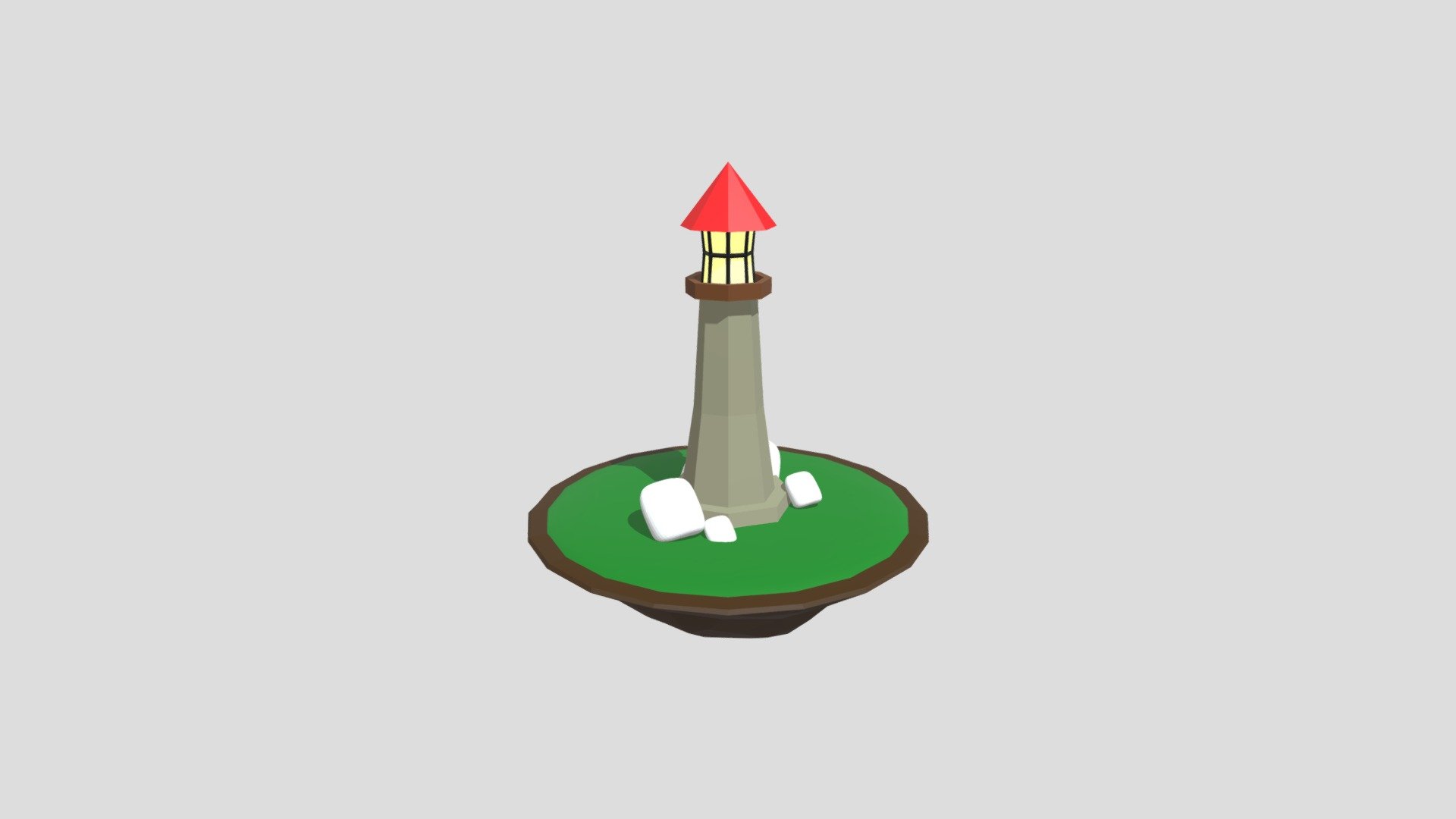 3D sketchbook 12 - Low Poly Lighthouse