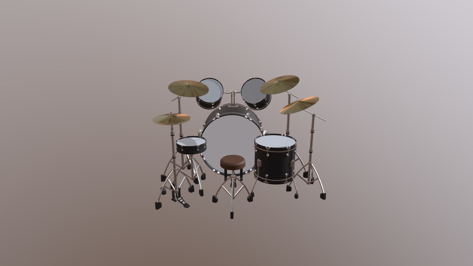 Drumset - Download Free 3D model by Andreas.Bauer1 [73ffa9c] - Sketchfab