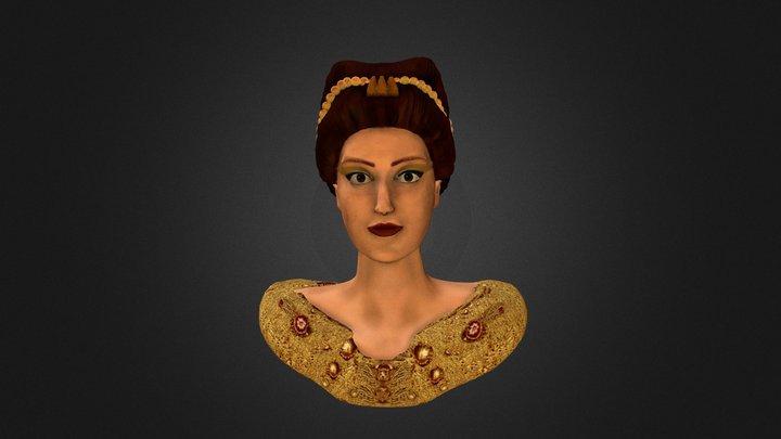 Theodora the Byzantine Empress 3D Model
