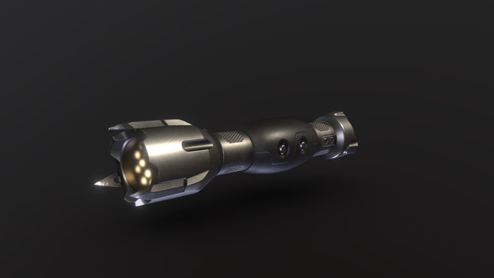 Yawara Flashlight 3D Model