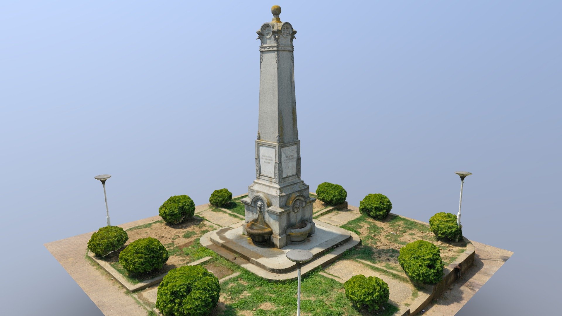 спомен чесма ''4 лава'', Власотинце - 3D model by ГРАДИТЕЉСКО И ...