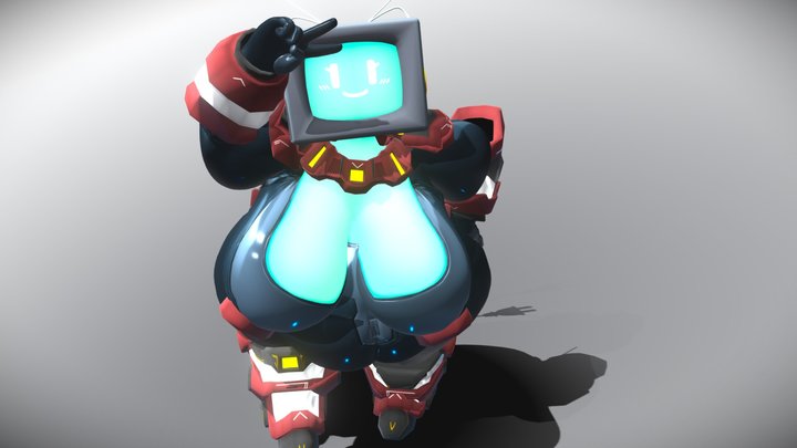 TV-chan 3D Model