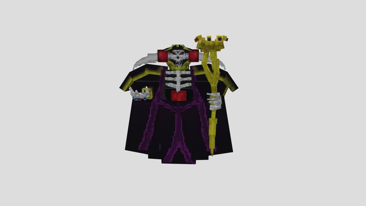 Minecraft Ainz Ooal Gown 3D Model