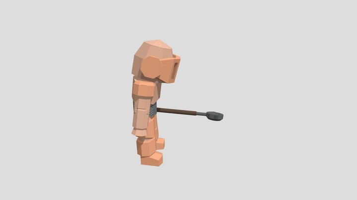 Squire with forge ladle 3D Model