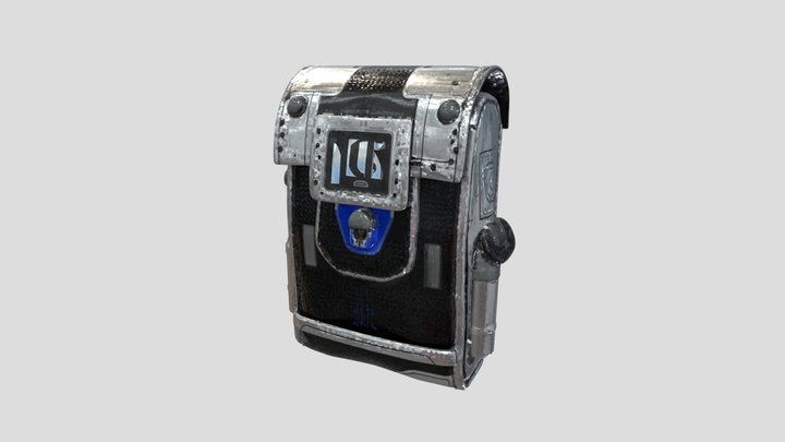 Futuristic Cyberpunk Leather Satchel – Modelo 3D gratuito STL