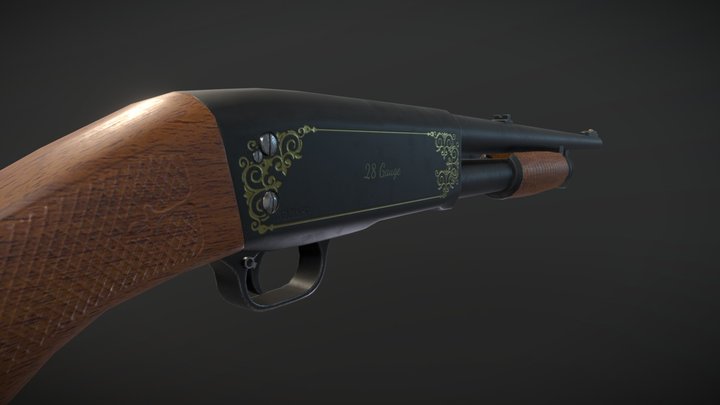 Game-Ready Shotgun Model 3D Model