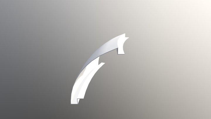 3D Print Of Curve, Mercedes Benz 3D Model
