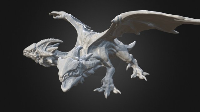 Fusion Dragon Sculpt 3D Model
