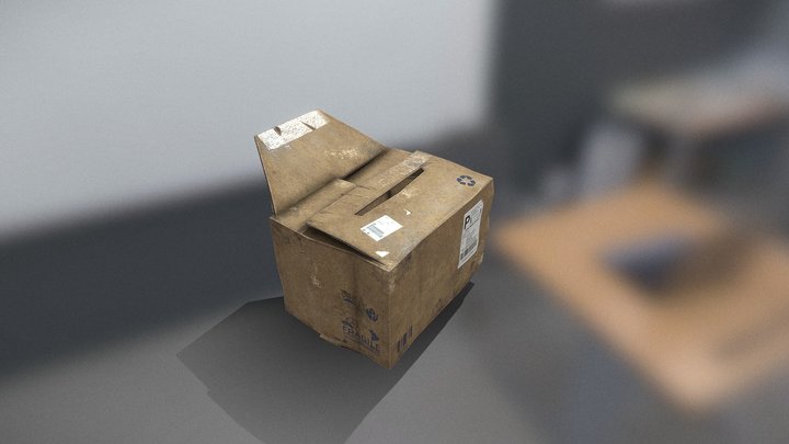 DESN2011 Won Hwang Assignment 1 - Cardboard Box 3D Model