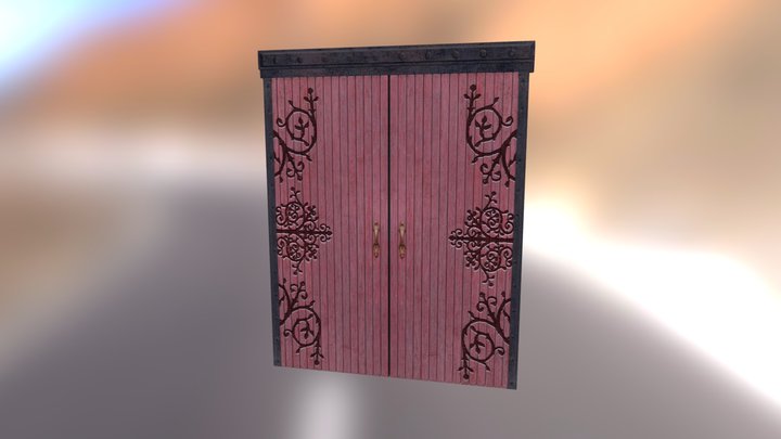 Medieval Door_Bedroom 3D Model