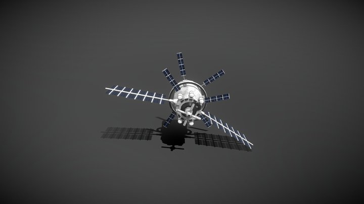 Space Station Concept 3D Model