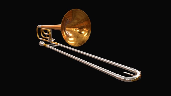 Trombone Tenor/Bass 3D Model