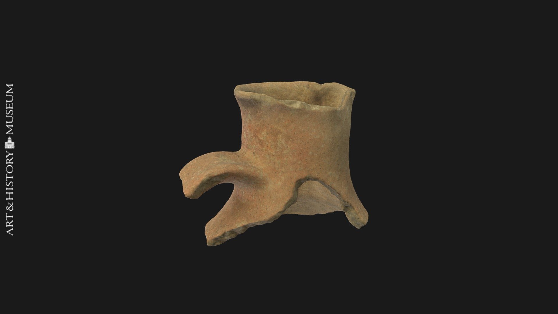 Fragment of a vase with narrow neck