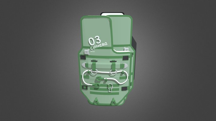 深蓝盾牌 3D Model