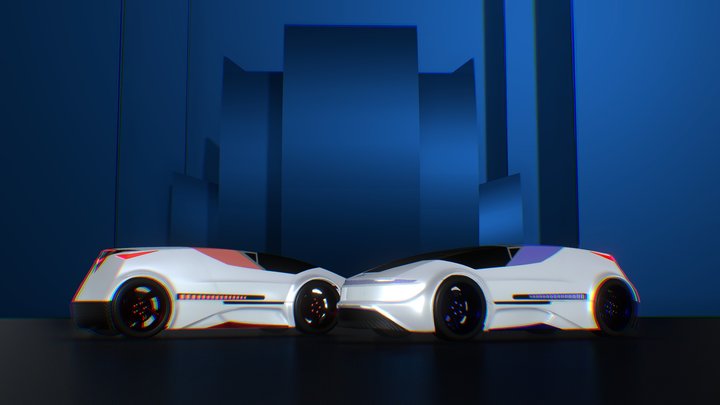 Furturistic_car 3D Model