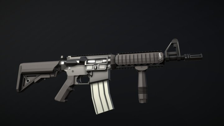 Low-Poly Mk18 Mod0 – Modèle 3D gratuit STL