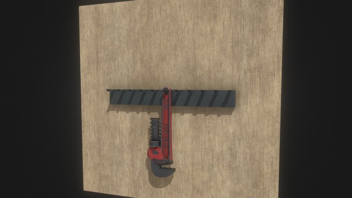 Pipe Wrench | Animation 3D Model