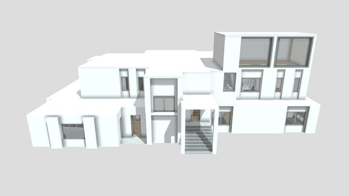 3 floors 3D Model