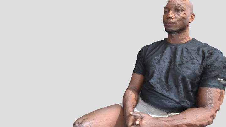 Sitting pose 3D Model