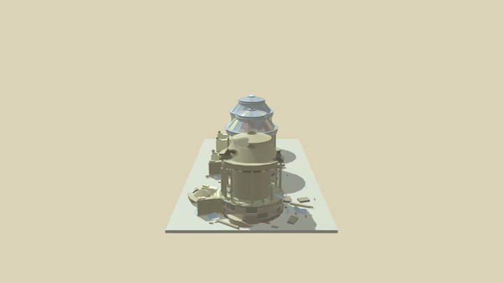 [XYZ School] Temple 3D Model